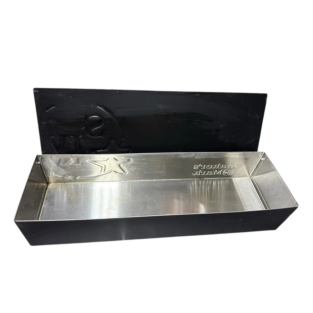 Maker's Mark Metal Black Storage/Display Box for Condiments & Bar Tools